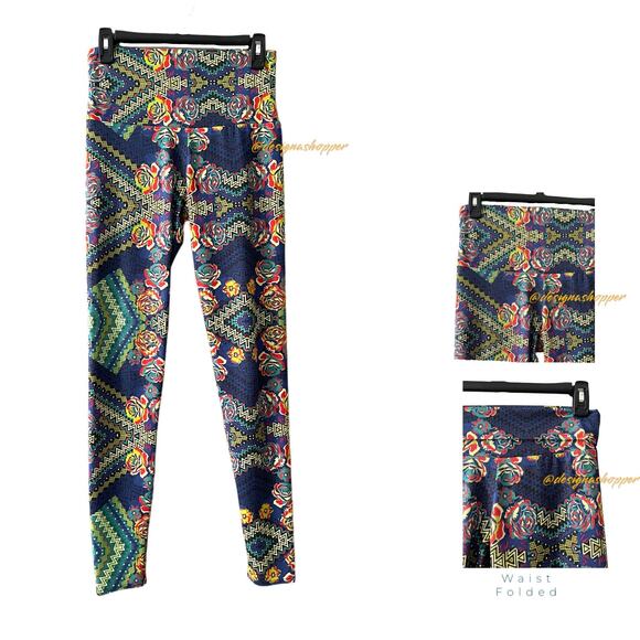 Onzie Roses and Zags High Rise Leggings M/L - Picture 5 of 6